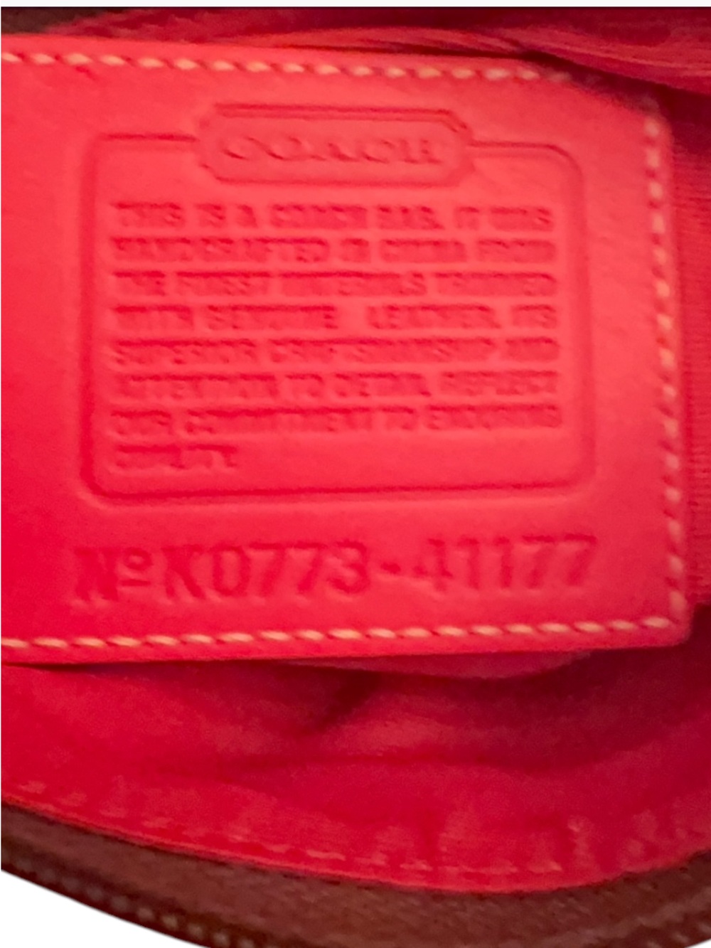 Coach Signature Beige Red Canvas Floral Accent Cross-body Bag 41177 - Picture 8 of 12